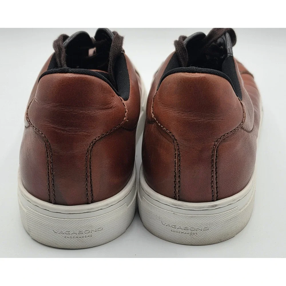 Vagabond Paul Sneakers Mens 11 Brown Excellent Leather Low Top 5383-101-27‎